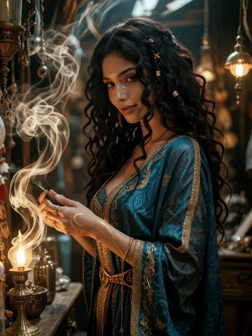 Portrait of Djamila, Lamp-Bound Jinn